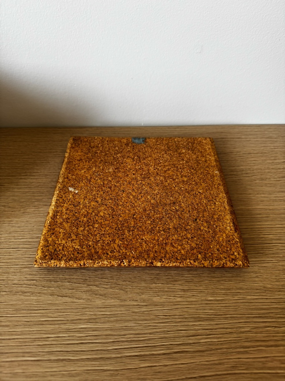 Floral Ceramic Wall Tile with Wood Frame - White & Brown - Picture 6 of 6
